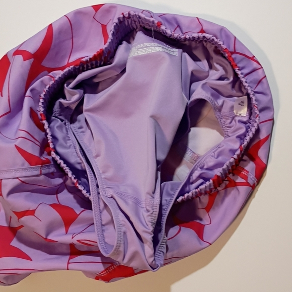 Floral Women's Shorts - Red and Purple - Picture 4 of 8